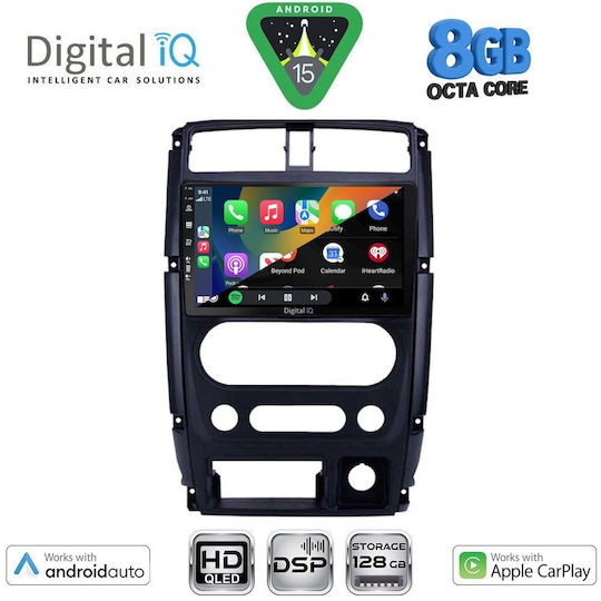 Digital IQ Car Audio System for Suzuki Jimny 2007-2017 Bluetooth USB Wi-Fi GPS Apple CarPlay Android Auto with 9 Inch Touch Screen DIGITAL IQ BXF 18678 CPAA