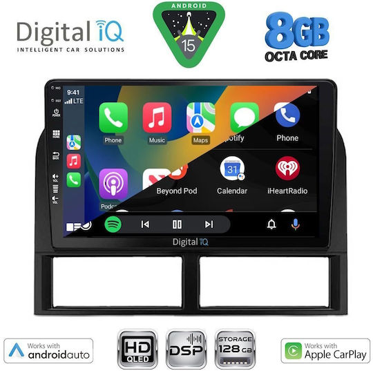 Digital IQ Auto-Audiosystem für Jeep Grand Cherokee 1999-2004 mit Touchscreen 9" Bluetooth USB WiFi GPS Apple CarPlay Android Auto