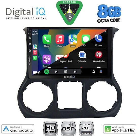 Digital IQ Auto-Audiosysteme für Jeep Wrangler 2011-2014 mit Touchscreen 10"