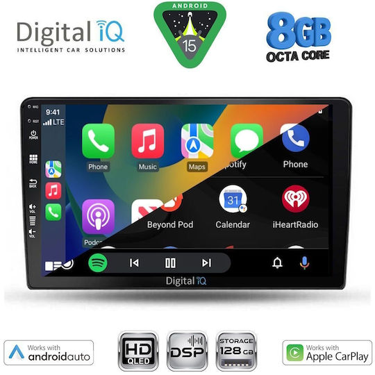 Digital IQ Ηχοσύστημα Αυτοκινήτου για Toyota Corolla Verso 2000-2004 (Bluetooth/USB/WiFi/GPS/Apple-Carplay/Android-Auto) με Οθόνη Αφής 9"