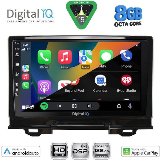 Digital IQ Ηχοσύστημα Αυτοκινήτου για Honda HR-V 2021-2026 (Bluetooth/USB/WiFi/GPS/Apple-Carplay/Android-Auto) με Οθόνη Αφής 9"