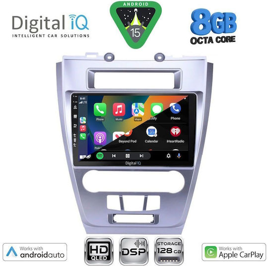 Digital IQ Ηχοσύστημα Αυτοκινήτου για Ford Fusion 2012-2017 (Bluetooth/USB/WiFi/GPS/Apple-Carplay/Android-Auto) με Οθόνη Αφής 10"