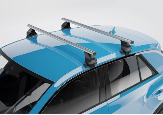 Menabo Complete Set Car Roof Bars Aluminum Omega M 112 Cm Silver Opel Corsa 5 Doors 2024>-2 Pieces 16030 Mb+13460 Mb Mp.op.13460/mb-omga-20