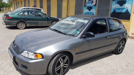 Heko Satz Windabweiser Vordere Dark Fime für Honda Civic 3D / HTB 1991-1995 2Stück