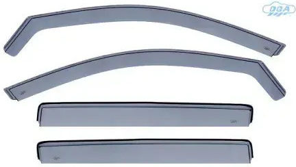 Dga Set Car Windbreakers Front & Rear Windows Tinted Type Honda Jazz Gr Gs 2020 5-Door Material Plexiglass 4 Pieces