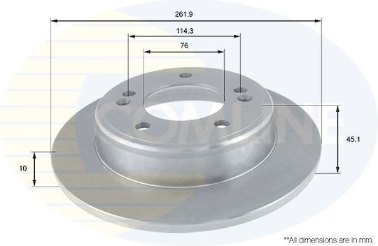 Comline Bremsscheibe für Hyundai Elantra / Kona / Veloster / i30 Kia Cerato / Seele
