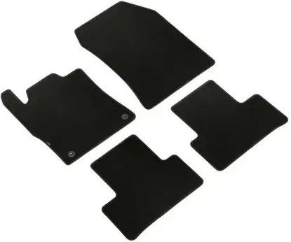 Lampa Set of Front and Rear Mats 4pcs for Peugeot 308 Opel Astra Citroen DS4 Black