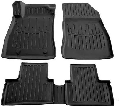 Race Axion Satz Vorder- und Hintermatten Wannenartig 5Stück aus Gummi für Nissan Juke 2010-2019 Schwarz