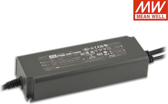 LED Power Supply Waterproof IP67 Power 180W with Output Voltage 12V