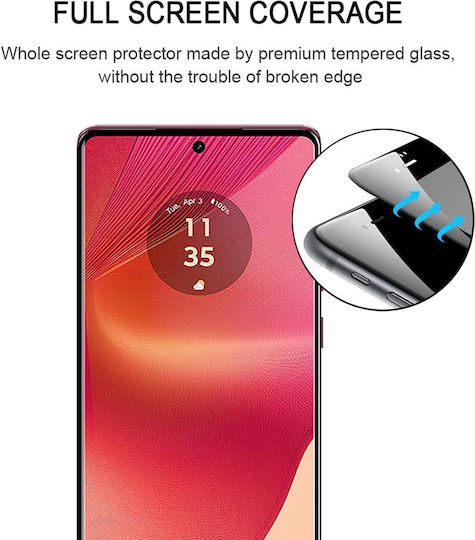 Vollflächig gehärtetes Glas (Motorola Edge 50 Fusion) Displayschutzfolie