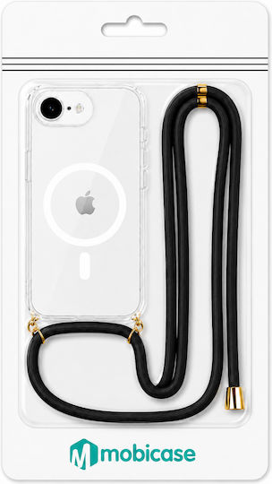Husă Silicon Cu Șnur Negru Iphone 17 Pro Transparentă Magline