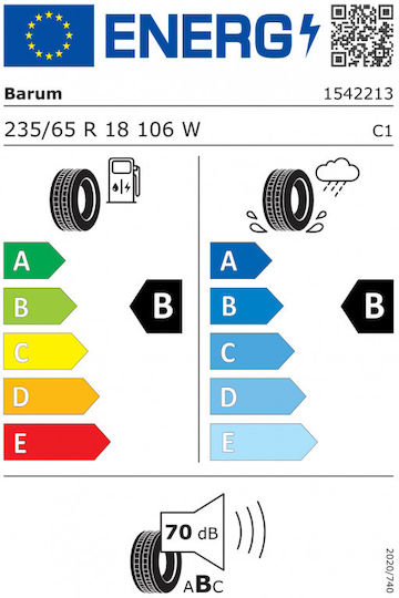Barum 235/65R18 106WW Anvelopă de Vară pentru Autoturism de Pasageri