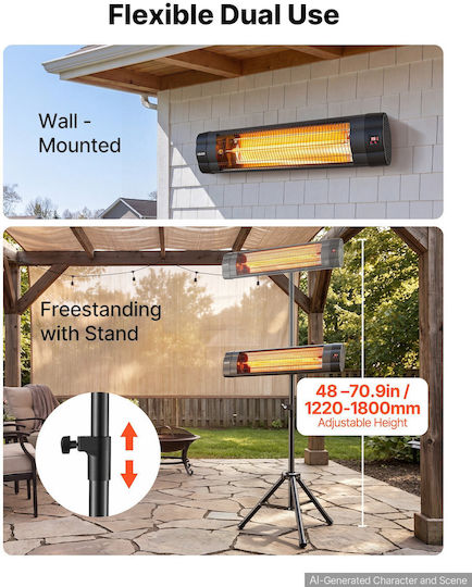Încălzitor Electric Cu Infraroșu Cu Putere 2.5kW