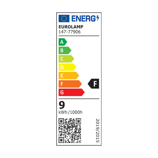 Eurolamp Smart Lampe LED 9W für Fassung E27 und Form A60 RGBW 850lm Dimmbar