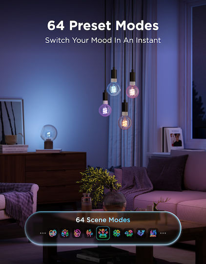 Govee Smart LED Bulb for E27 Socket and G80 Shape RGBW 500lm