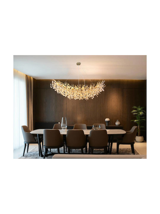 Globo Lighting Πολυέλαιος 16xE14 με Κρύσταλλα Χρυσός 64138H4G