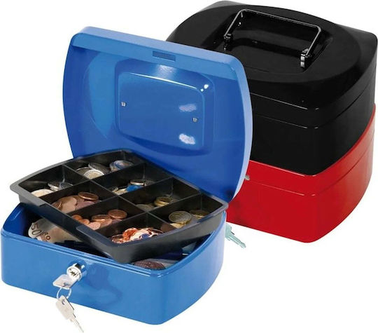 Q-Connect Kassenschrank mit Schloss KF04249 Rot