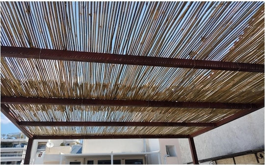 Ecoshadow Gard De Bambus Cu Întregul Reed Din Bambus 1.5x3m