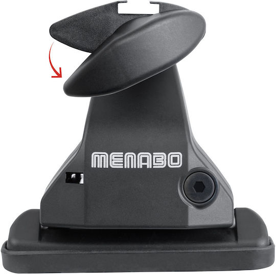 Menabo Komplettes Set Autodachträger aus Aluminium Omega Plus L 130 cm Silber Kia Sportage QL 5-Türen 2016–2021 2 Stück 9660 Mb+14730 Mb Mp.ki.14730/mb-omgps-8