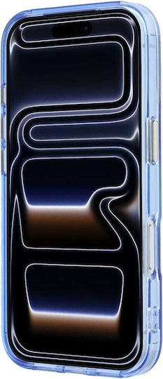 Guess Etui Iml Ring Stand 360 Script Metal Logo Magsafe Do Iphone 18 Pro Max 17 Pro Max Jasnoniebieski Guhmp18x6hccmsb