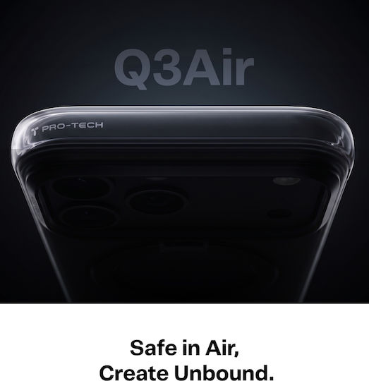 Torras Ostand Q3 Air Черен Калъф За Мобилен Телефон iPhone 18 Pro X00rp102r18031