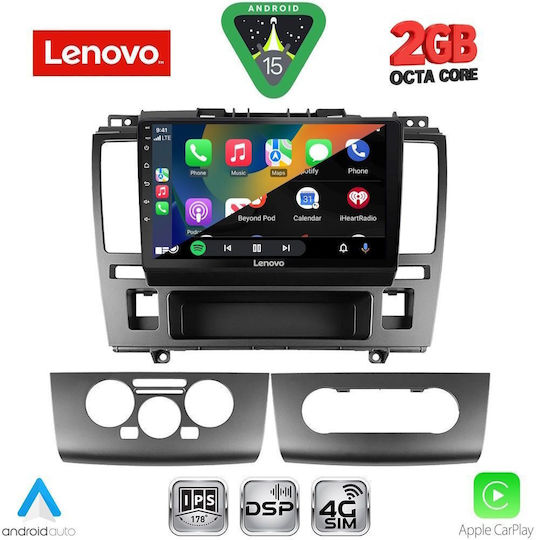 Lenovo Ηχοσύστημα Αυτοκινήτου για Nissan Tiida 2004-2013 (Bluetooth/USB/WiFi/GPS/Apple-Carplay/Android-Auto) με Οθόνη Αφής 9"