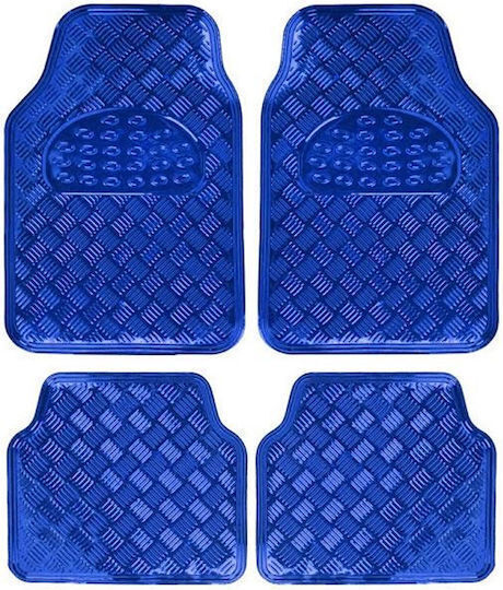 Satz Vorder- und Hintermatten Universal 4Stück aus Gummi Blau