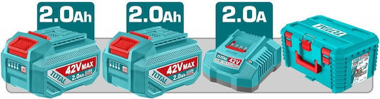 Total TSLI4214012E Δισκοπρίονο Brushless 42V 2x2Ah