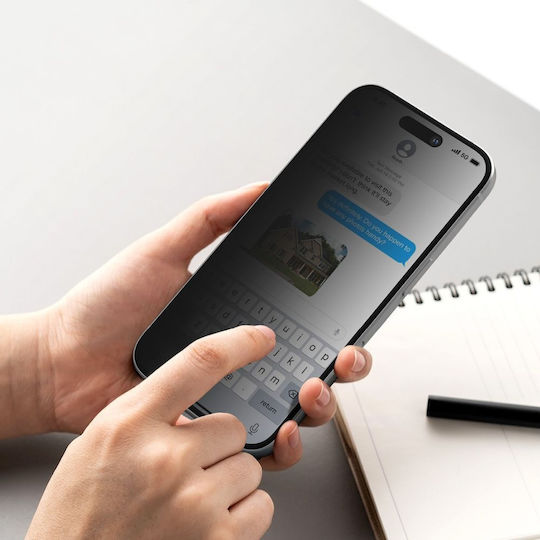 Sticlă de confidențialitate Ringke Easy Slide 2-pack iPhone 18 Pro Privacy 8800380463462