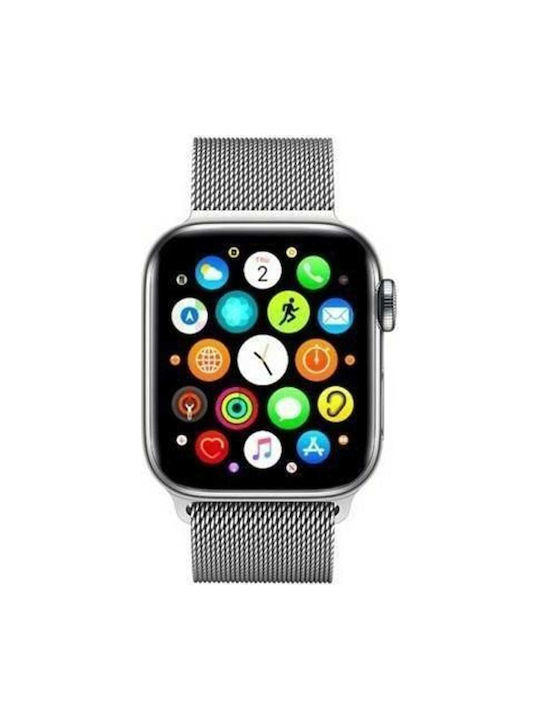 Mercury Armband Rostfreier Stahl Silber (Apple Watch 44/45/46mm/Ultra 49mm) 33782