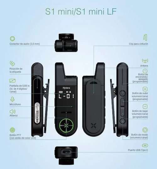 S1 Mini LF Kabelloser CB- und Zwei-Wege-Funkgerät PMR