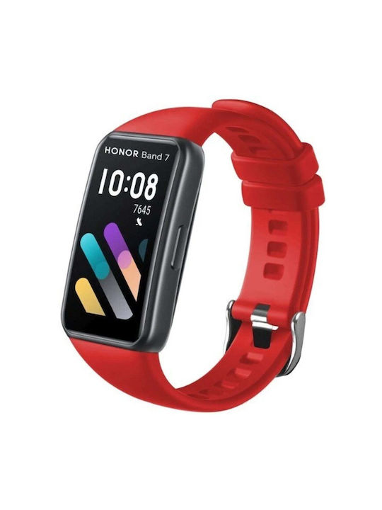 Fixed Silicone Strap Λουράκι Σιλικόνης Honor Band 6/7 Κόκκινο Fixed Silicone Strap Λουράκι Σιλικόνης Honor Band 6/7 Κόκκινο
