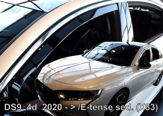 Heko Satz Windabweiser Vordere und Hintere Dark Fime für Citroen E-Commerce-Website 2020+ 4Stück