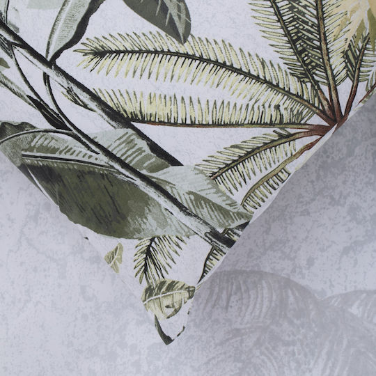 Domoletti Σετ Παπλωματοθήκη Βαμβακερή 140x200cm Μονή με Μαξιλαροθήκη Sateen