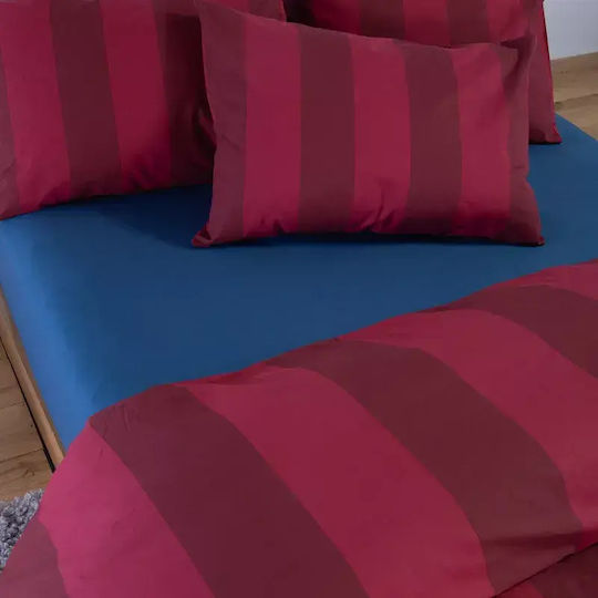 Nef-Nef Homeware Casual Комплект Кралица 3 Бр. 170x270+35 См. С Ластик Бордо