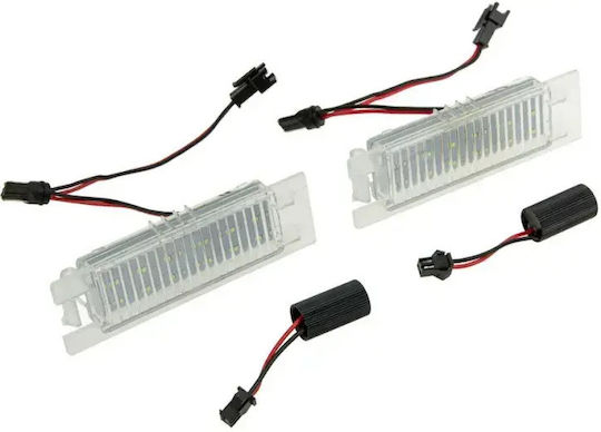 Светлини За Регистрационната Табела LED Opel Astra / Corsa / Insignia / Vectra / Zafira 2 Бройки