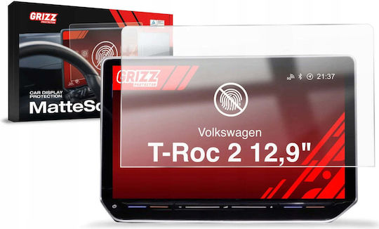 Grizzglass Folie Mată Grizzglass Cardisplay Protecție Volkswagen T-Roc 2 12.9" 2025-2026
