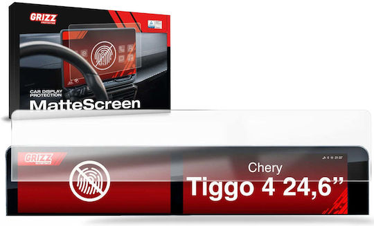 Grizzglass Matte Film Grizzglass Cardisplay Protection Chery Tiggo 4 24.6" 2025-2026
