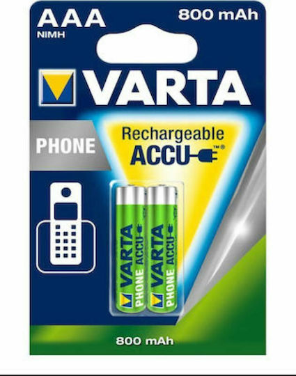 Varta Wiederaufladbare Batterien 800mah AAA Varta (2 Stück)
