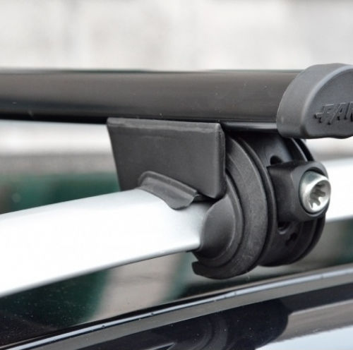 Farad Metallic Car Roof Bars 120cm for Kia Carnival Ceed Sorento Sportage 5D Set with Roof Rack Legs and Lock Black