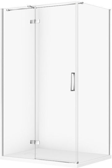 Cersanit Shower Cabin with Sliding Door 120x90x195cm Mat Chrome 5901771837879