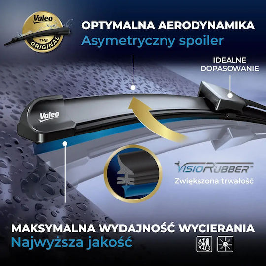 Lamă ștergător fără articulații Valeo Față 2 buc Vf906 Silencio Xtrm 550/400mm Ford Ecosport 10.13