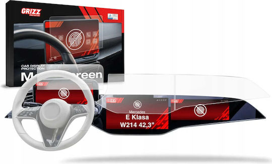 Membrană Mată De Protecție Grizzglass Cardisplay Protection Mercedes E-class W214 Superscreen 2023-2025 3w1