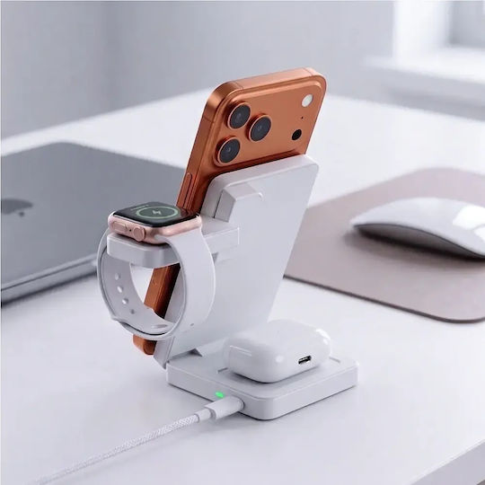 Tech-Protect Magsafe зарядно устройство 25W бял (A56)