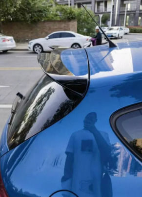 Car Rear Spoiler Roof Black Glossy Seat Leon 2009-2012