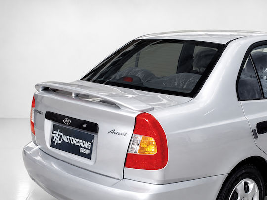 Motordrome Car Rear Spoiler Roof from Polyurethane Hyundai Accent 1999-2006