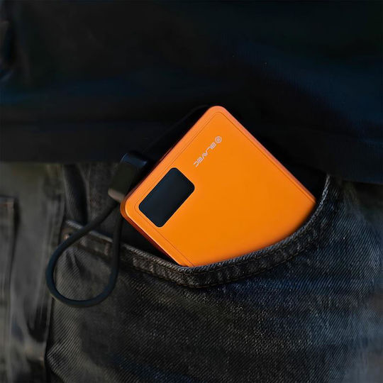 Blavec BJ-03 Тънка Външна Батерия MagSafe 10000mAh 22.5W Power Delivery Оранжева