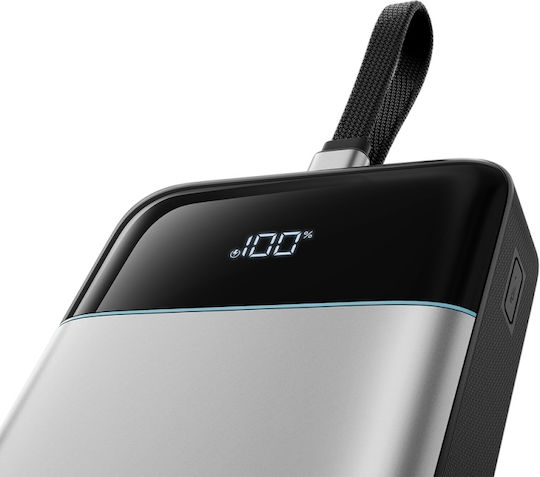 Cuktech Power Bank 25000mAh 120W cu Port USB-A și Port USB-C Gri