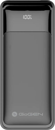 GoGEN Външна батерия 30000 mAh 65 W с 2 USB-A и 2 USB-C порта, Power Delivery / Quick Charge, черна