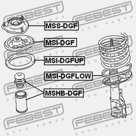 Bumper Suspension Mitsubishi Carisma 1995-2006 1.6l Hatchback Mitsubishi Carisma 1995-2006 1.8l Hatchback Mitsubishi Carisma 1995-2006 1.9l Hatchback